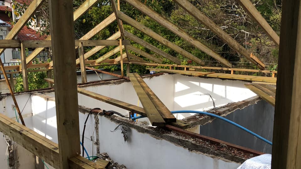 בניית גג בבית פרטי בצהלה